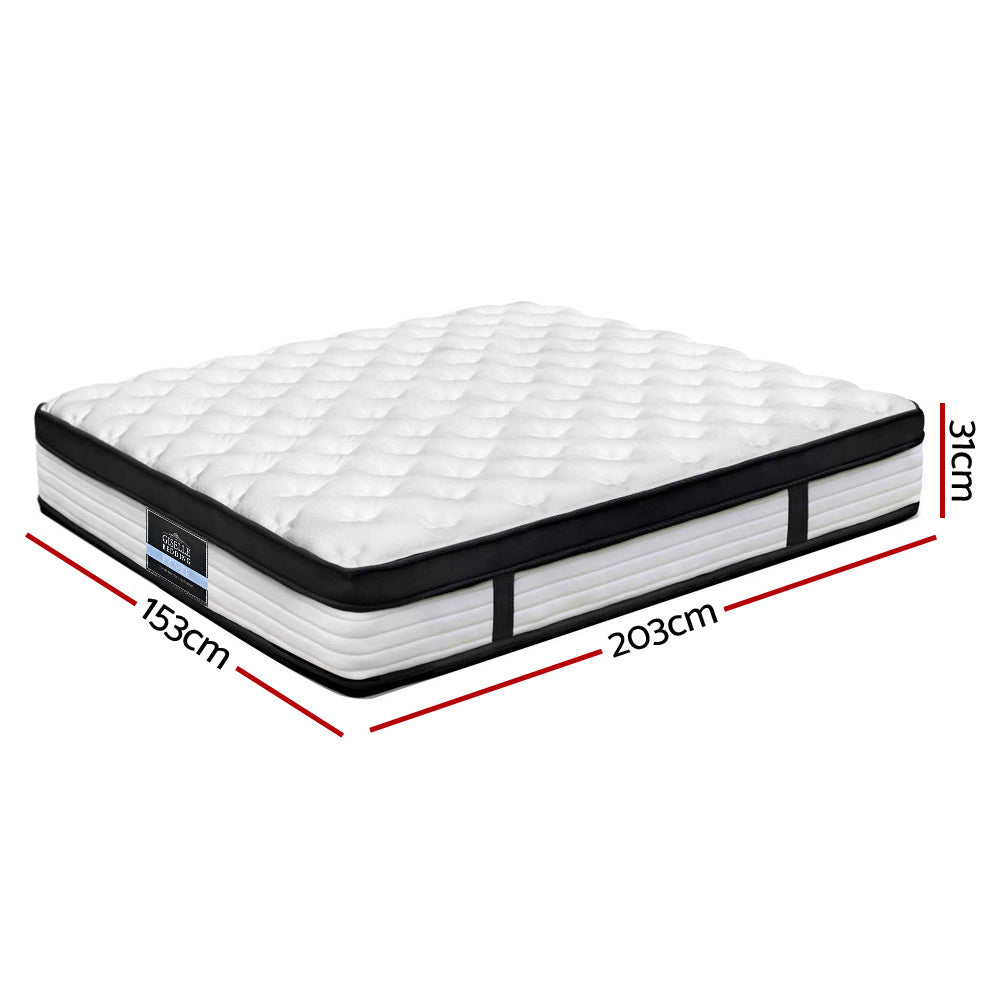 Back In Stock! Queen Size 31cm Thick Euro Top Pocket Spring Mattress
