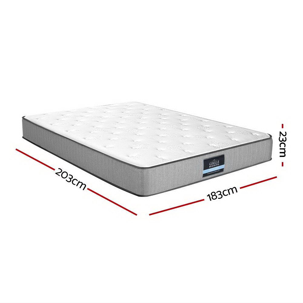 King Size 23cm Thick EXTRA SUPER FIRM Pocket Spring Foam Mattress