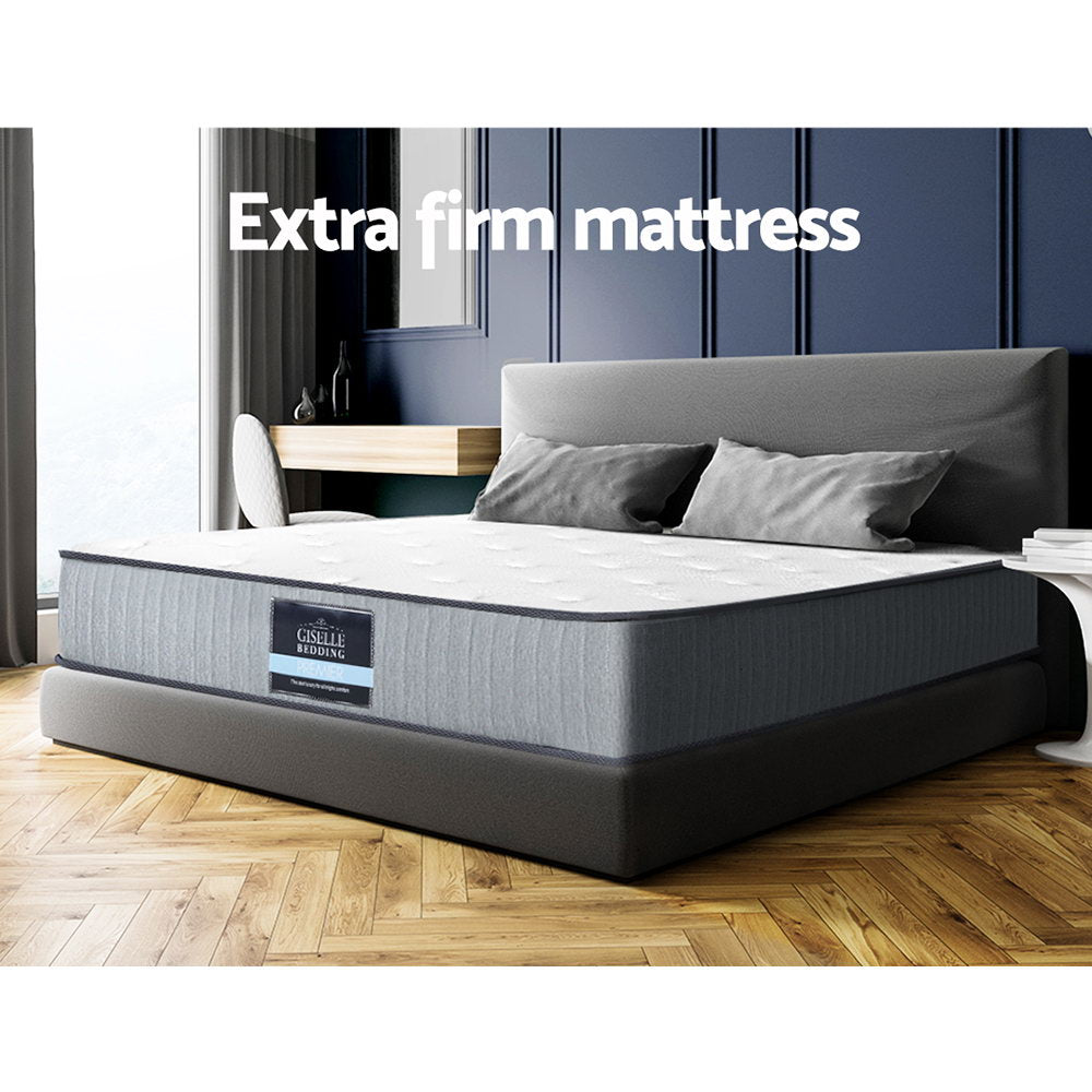 King Single Size 23CM Thick SUPER EXTRA FIRM Pocket Spring Foam Mattress