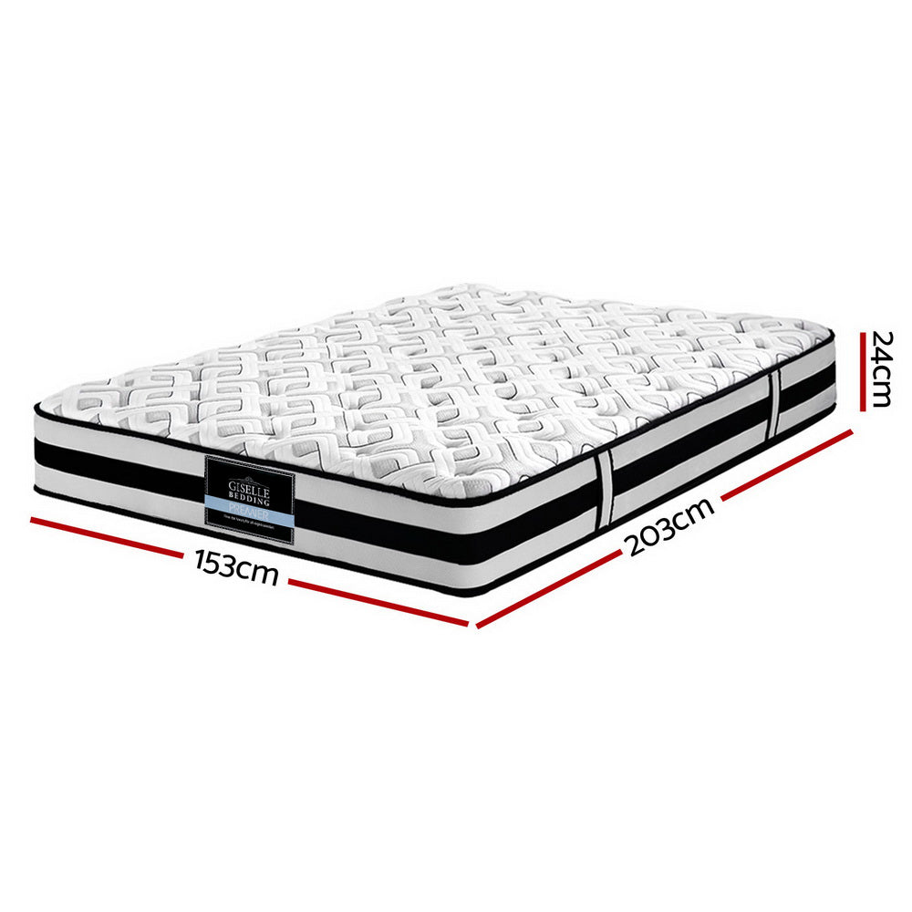 Back In Stock! Queen Size 24cm Thick Rumba Tight Top Pocket Spring Mattress