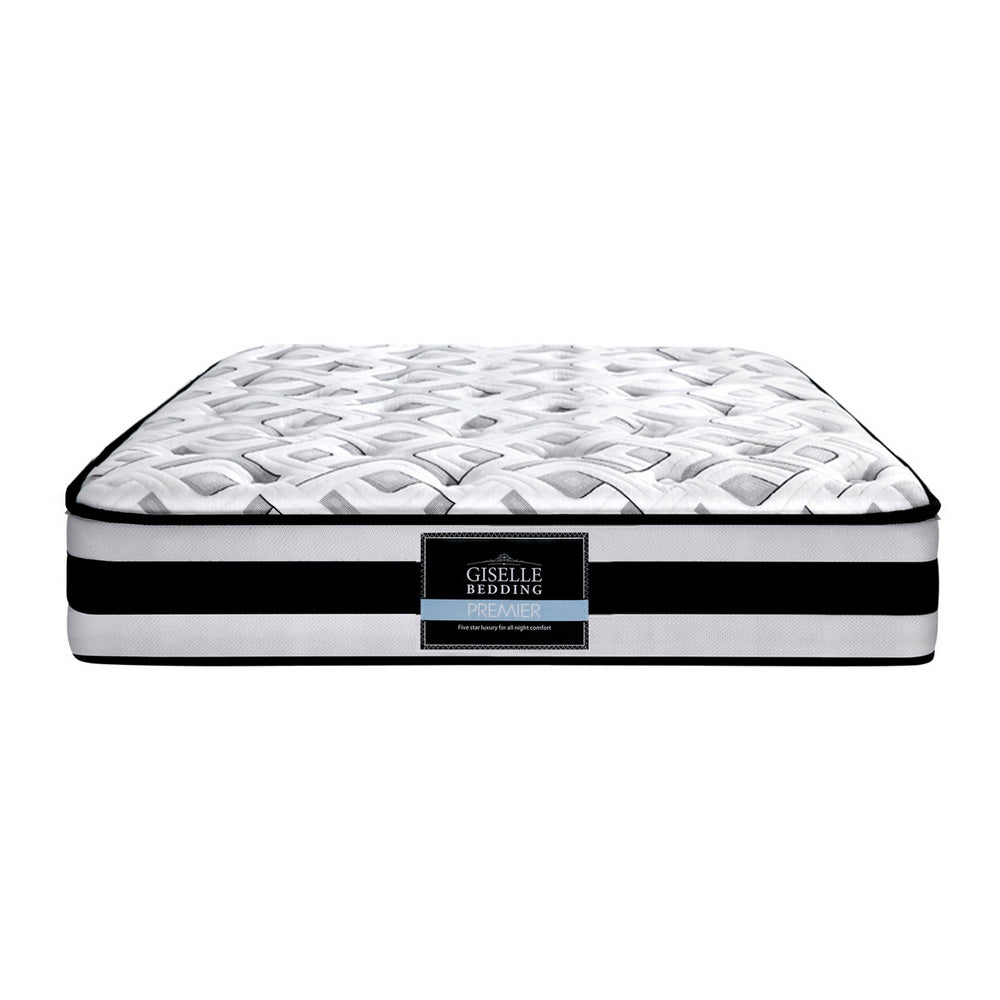 Single Size 24cm Thick Ultra Firm Rumba Tight Top Pocket Spring Mattress