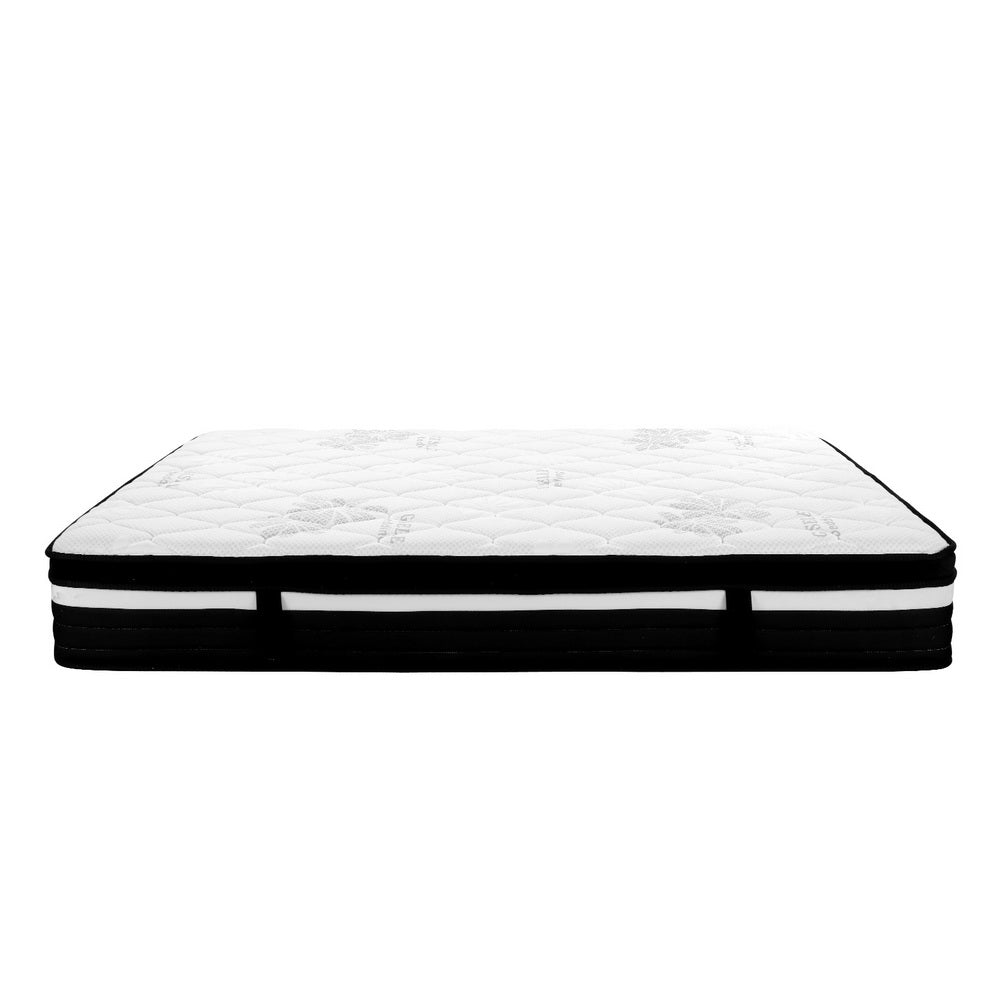DOUBLE Size 28cm Thick EXTRA FIRM 7 Zone Pocket Spring Foam Mattress