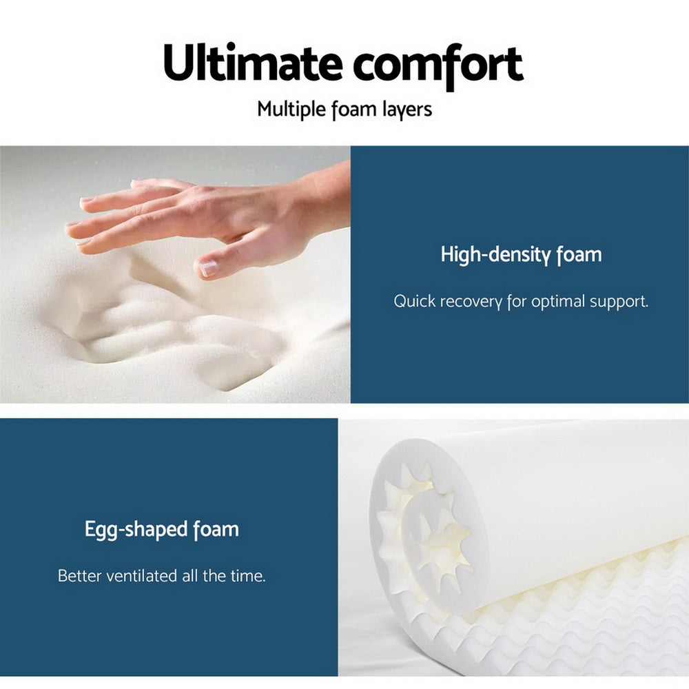 Queen Size 28cm Thick ULTRA FIRM Euro Top Pocket Spring Mattress
