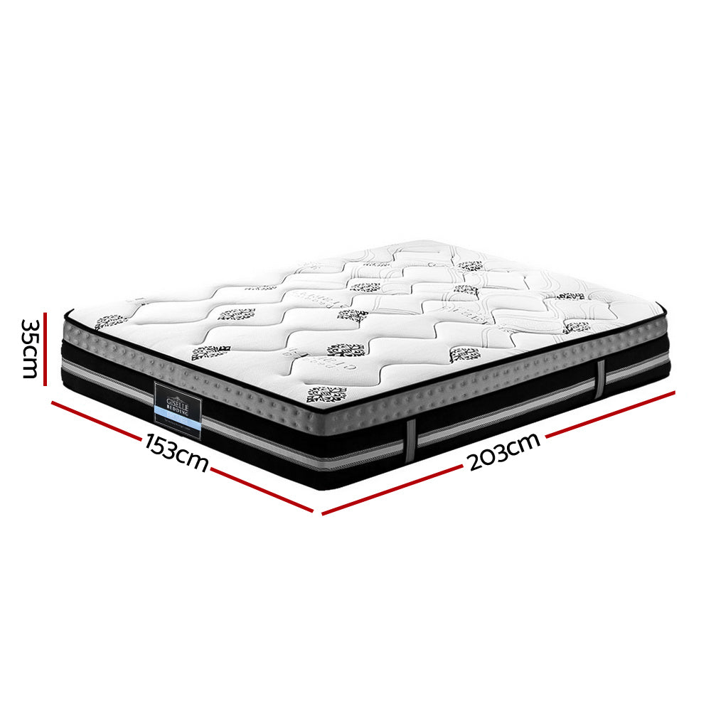 Back In Stock! Queen Size 35cm Thick Euro Top Cool Gel Pocket Spring Mattress