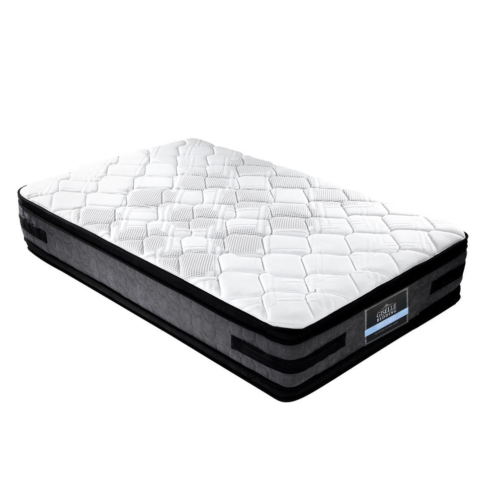 King Single Size 36cm Thick Euro Top Cool Gel Pocket Spring Mattress
