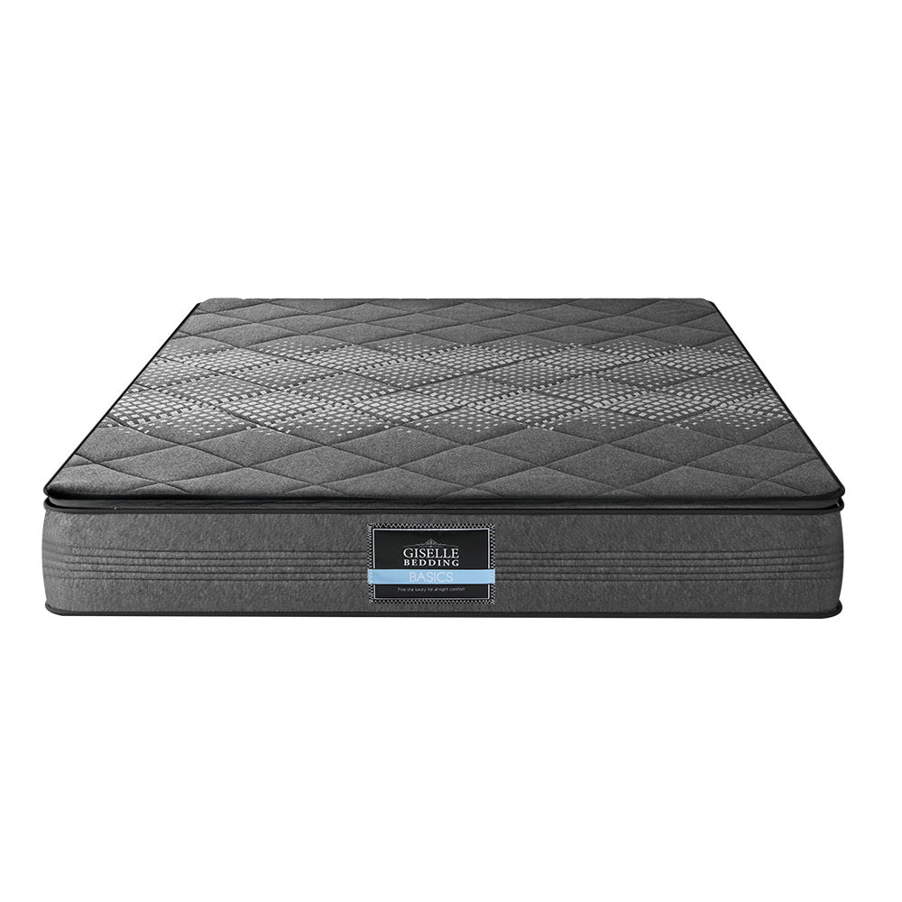 Queen 18CM Thick Medium Firm Pillow Top Spring Foam Mattress