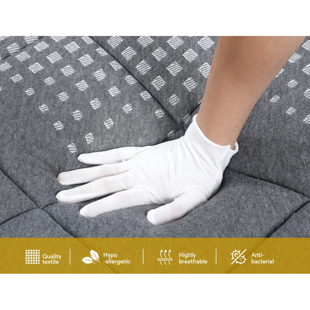 Queen 18CM Thick Medium Firm Pillow Top Spring Foam Mattress
