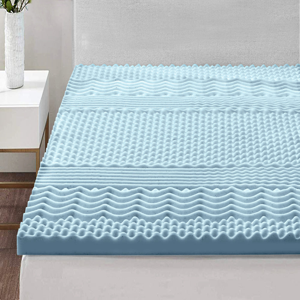 Back In Stock! Free shipping on this King Size Cool Gel 7-zone Memory Foam Mattress Topper w/Bamboo Cover 5cm by Giselle