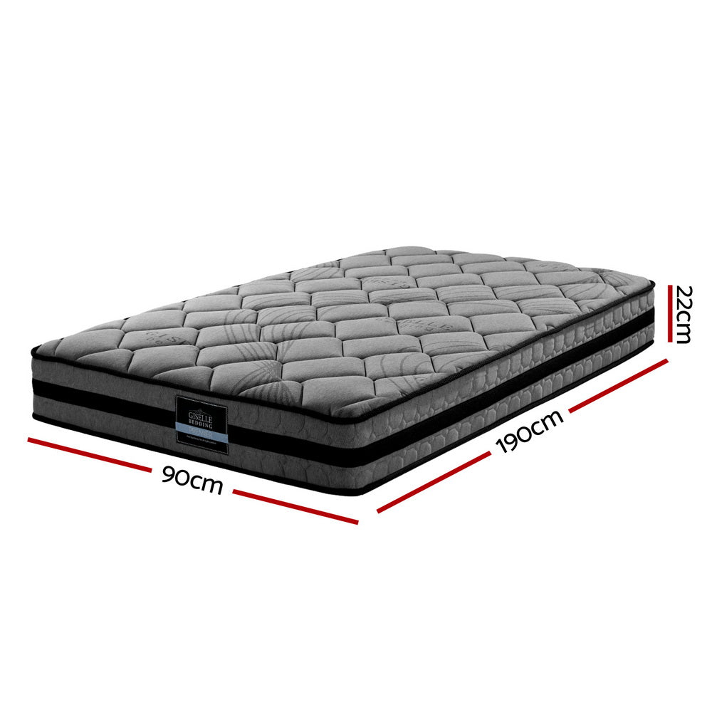 Single Size 22cm Thick Wendell Pocket Spring Mattress