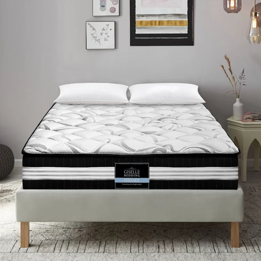 Spring 30cm Queen Size 30cm Thick Medium Firm Euro Top Pocket Spring Mattress ...