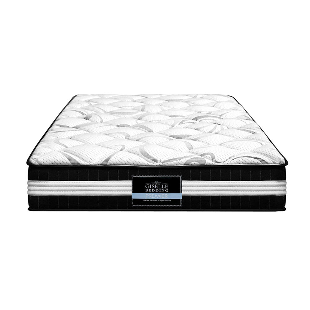 Single Size 30cm Thick MEDIUM FIRM Euro Top Pocket Spring Mattress