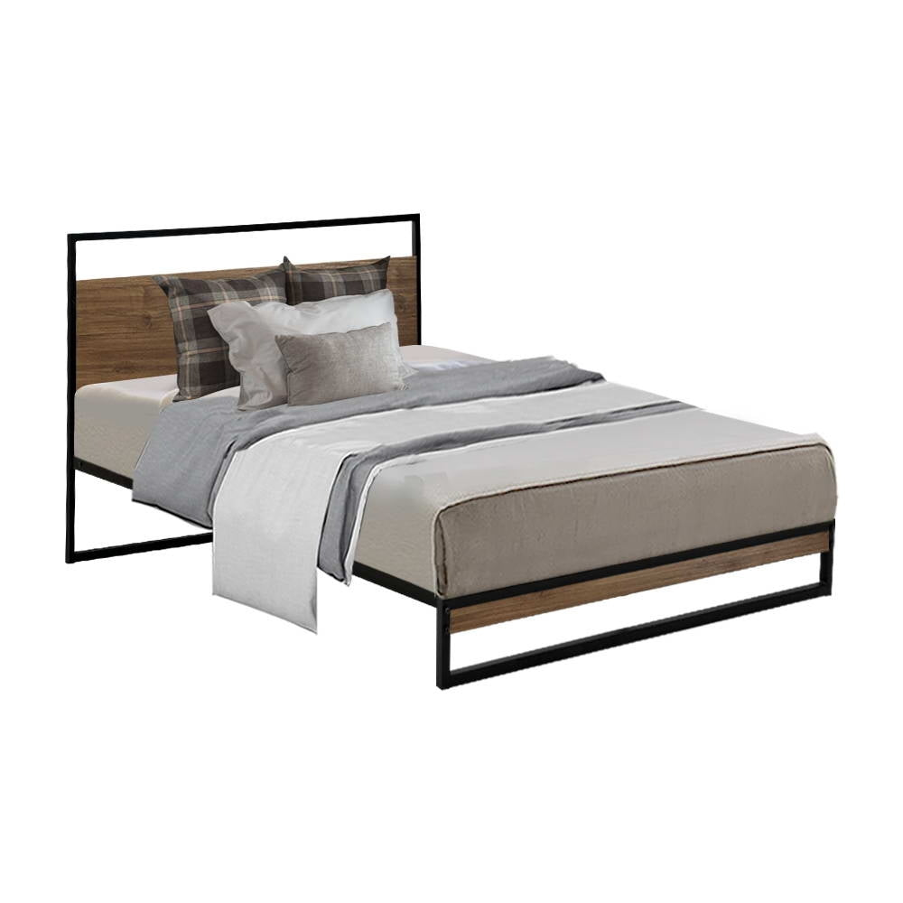 Single Size Bed Frame Metal - Black