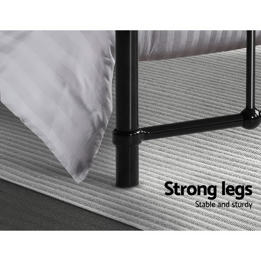 Queen Size Metal Bed Frame - Black