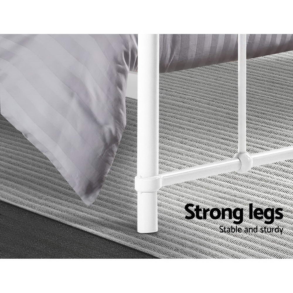 Out of Stock! 
Queen Size Metal Bed Frame - White