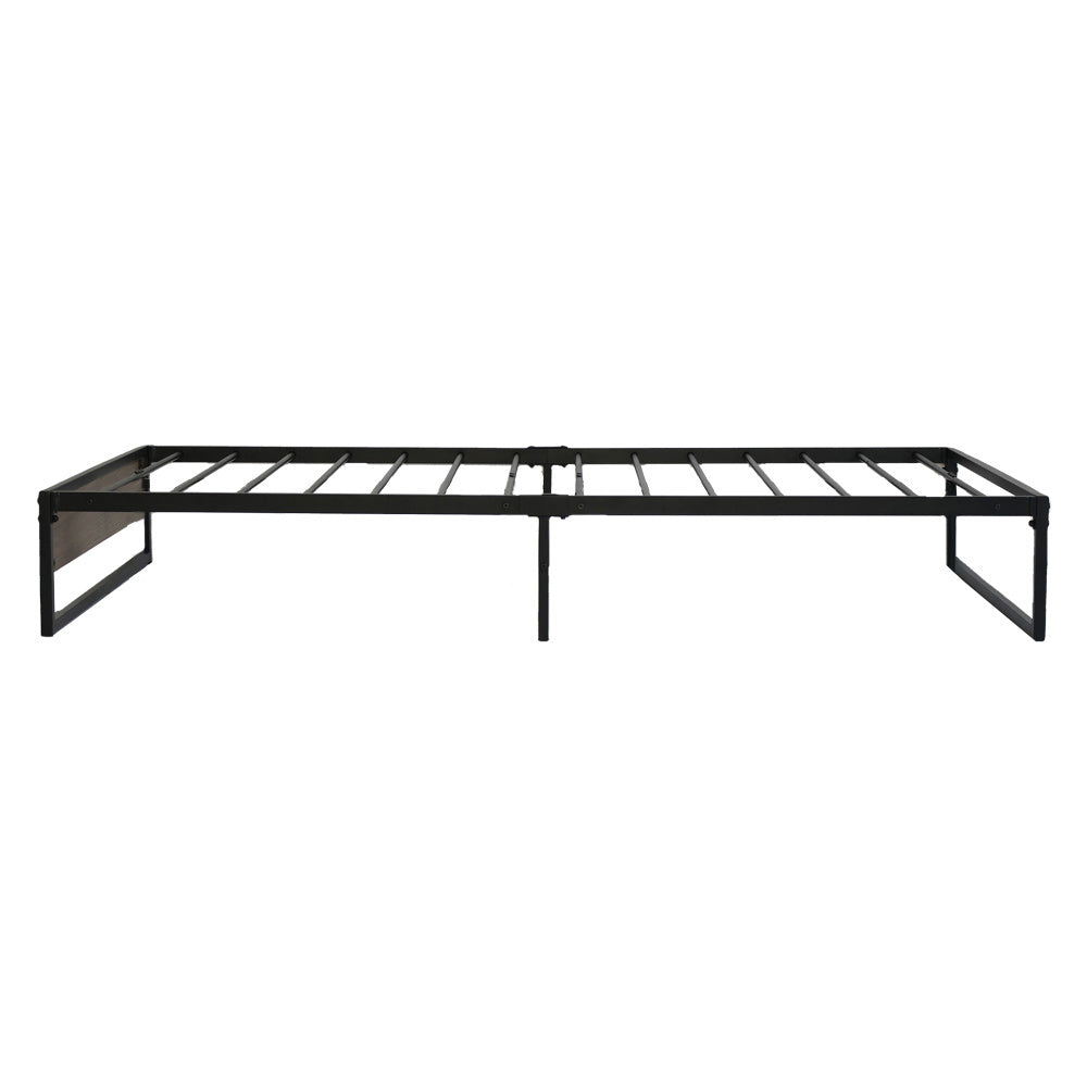 Single Size Bed Frame Metal Black