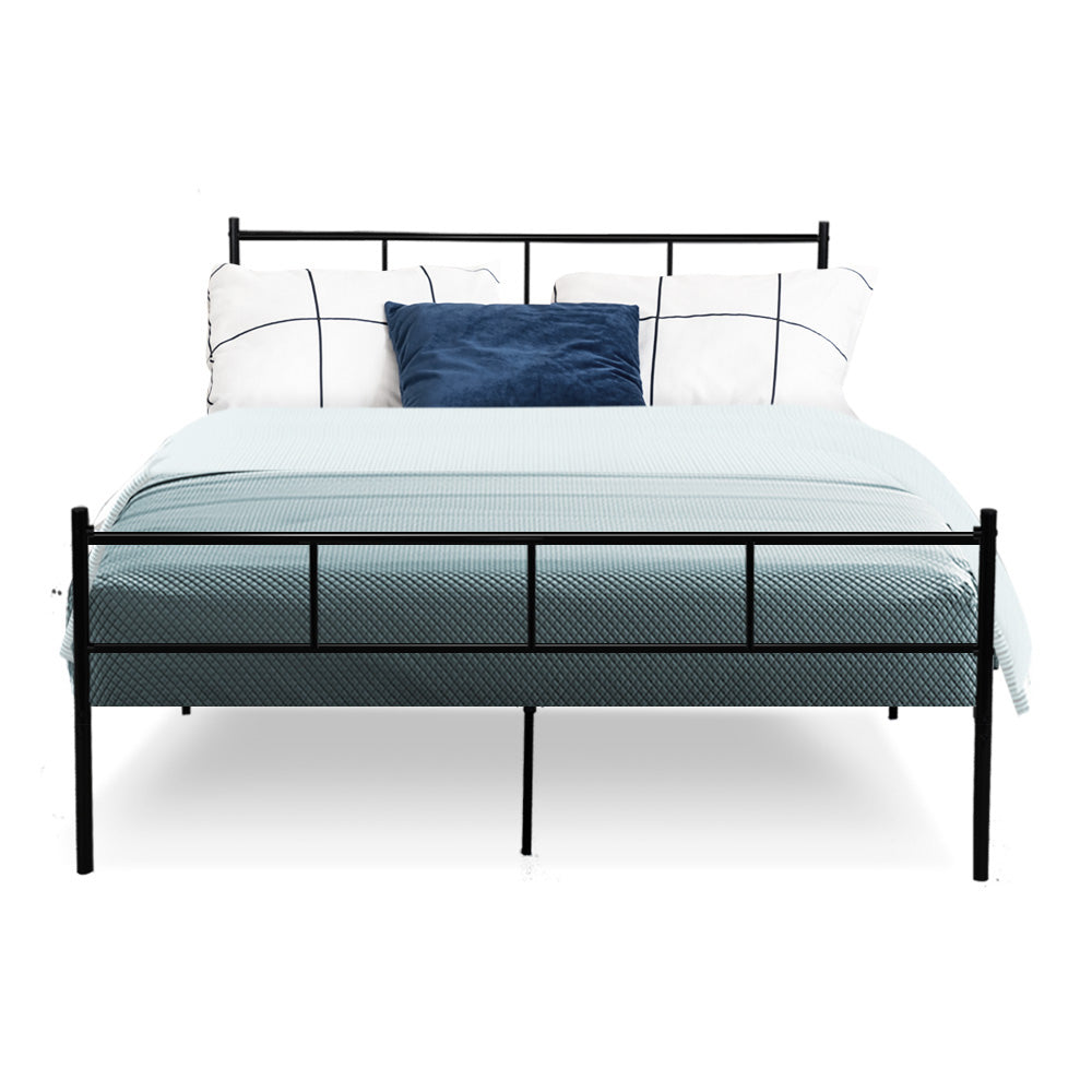 Double Bed Frame Metal - Black