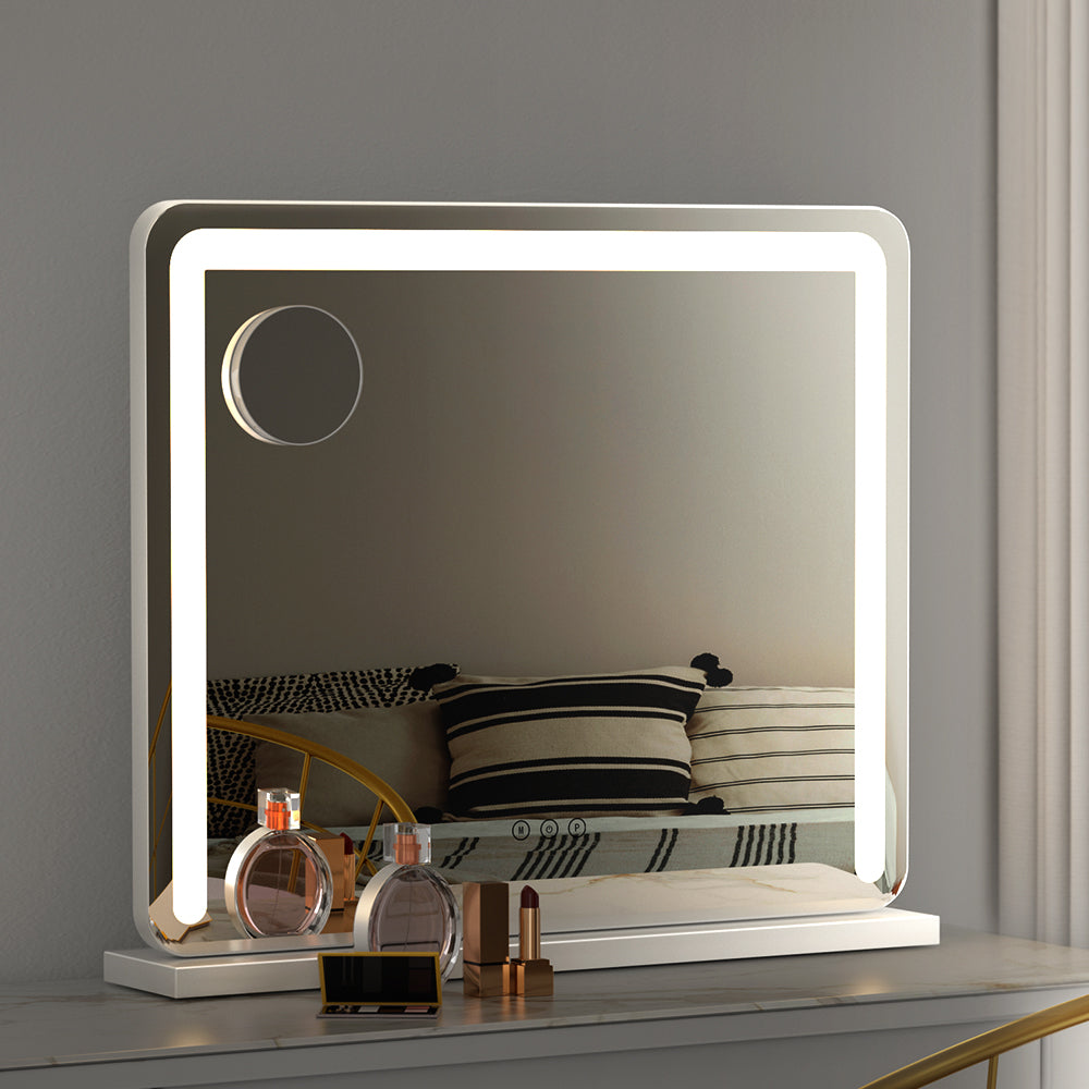 Out of Stock! Free Shipping on this Embellir Makeup Mirror With Adjustable LED Lights White 50X60CM