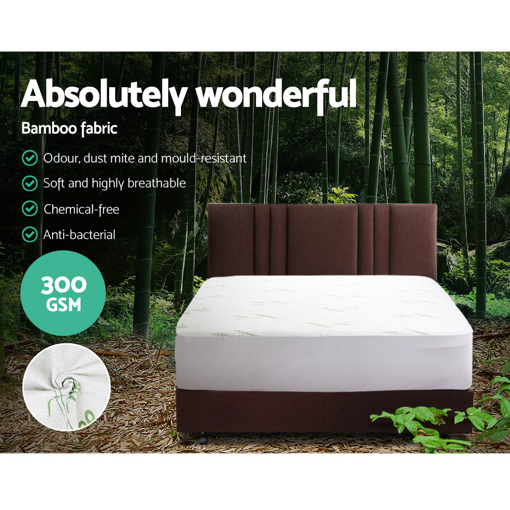 Back In Stock! Free Shipping on this Single Size Budget Bamboo Mattress Protector by Giselle