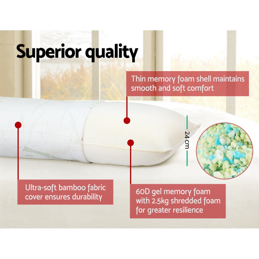 Free Shipping! Full Body Memory Foam Pillow