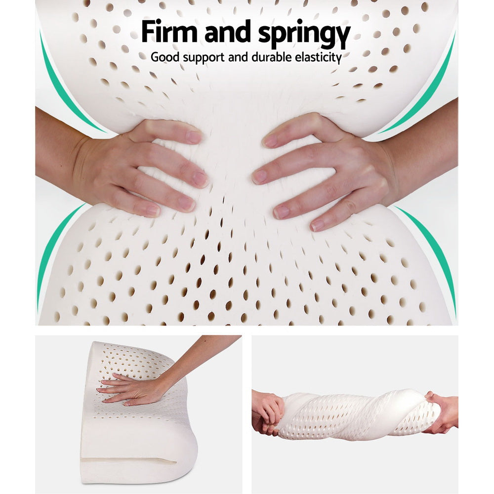 Back In Stock! Free shipping! Giselle Bedding Set of 2 Natural Latex Pillow