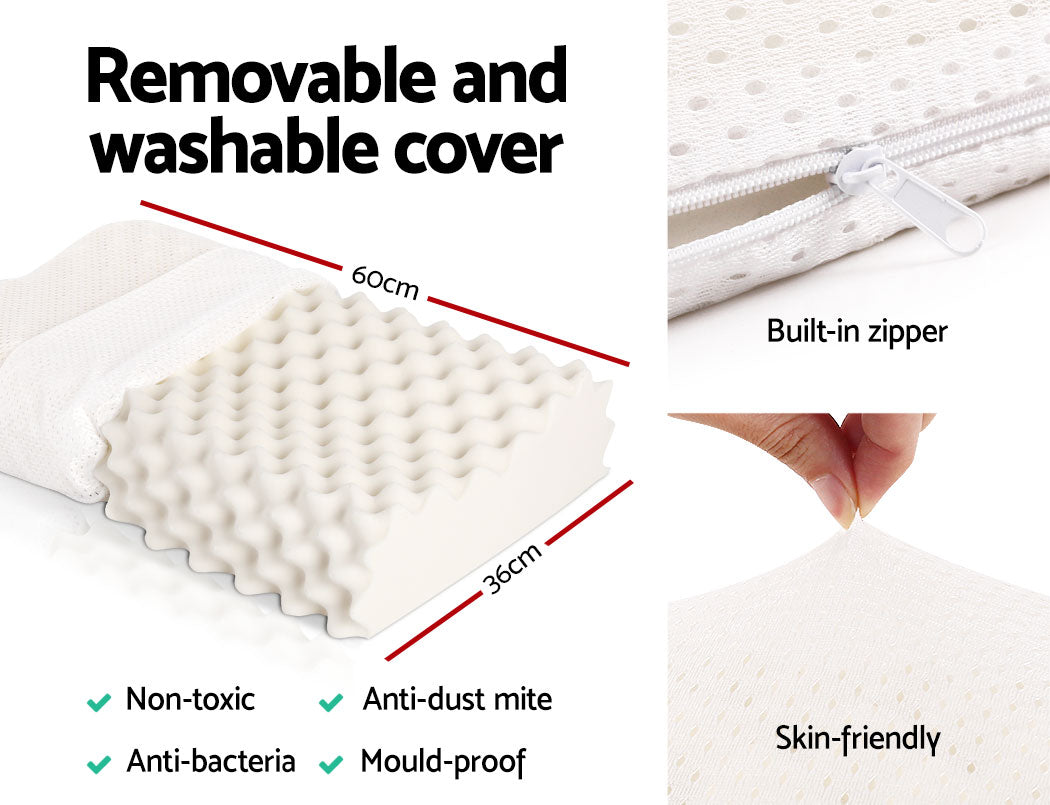 Free Shipping! Set of Two Natural Latex Pillows