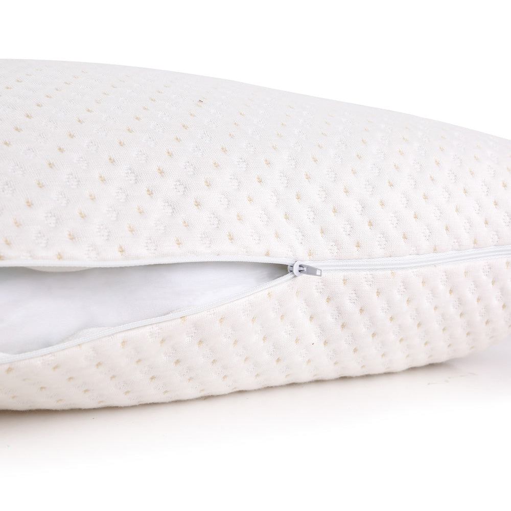 Free Shipping on This Set of 2 Single Bamboo Memory Foam Pillow