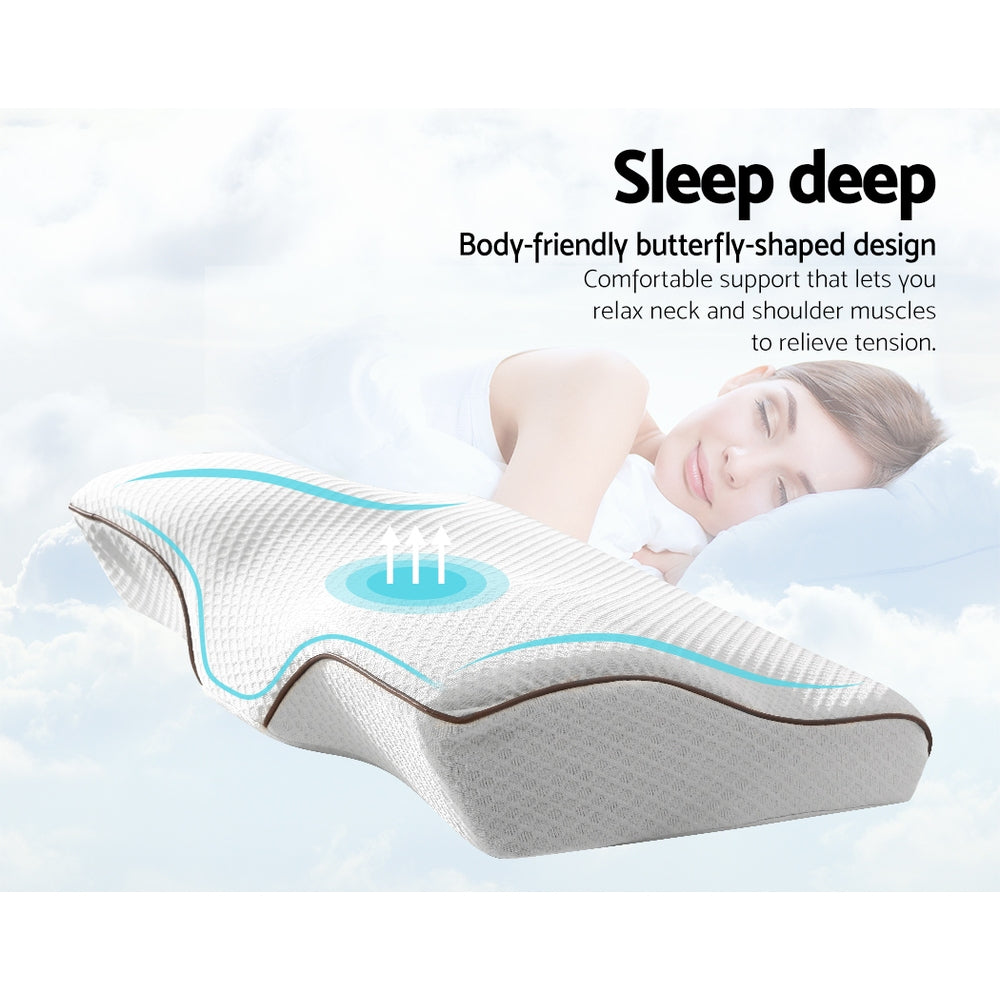 Back In Stock! Memory Foam Contour Support Pillow