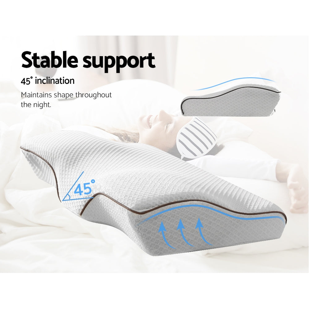 Back In Stock! Memory Foam Contour Support Pillow