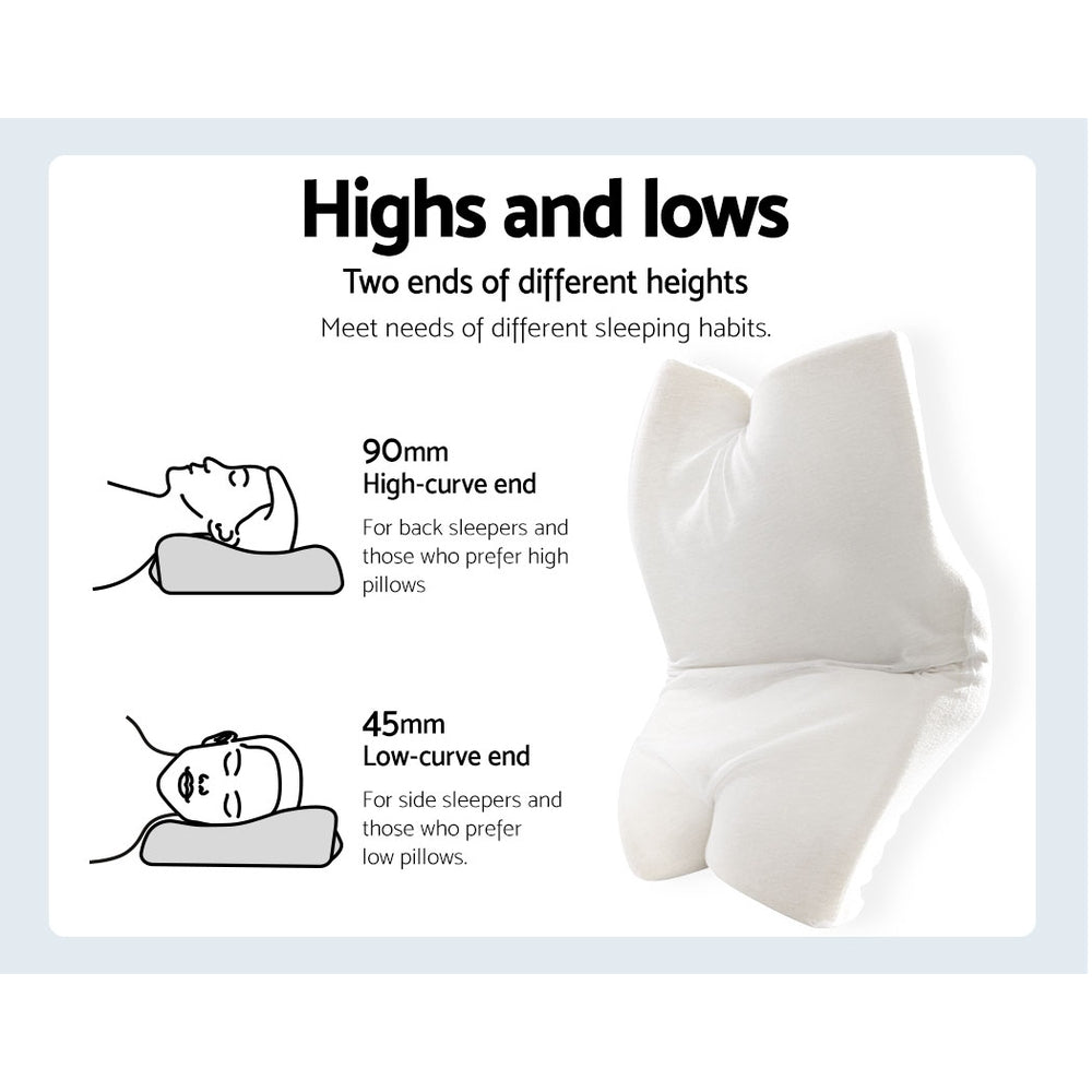 Memory Foam Pillow With Rebound Pain Relief Support