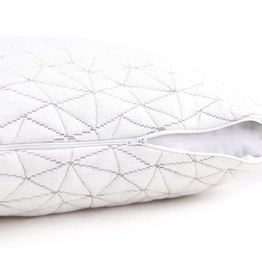 Free Shipping! Set of 2 Rayon King Memory Foam Pillow