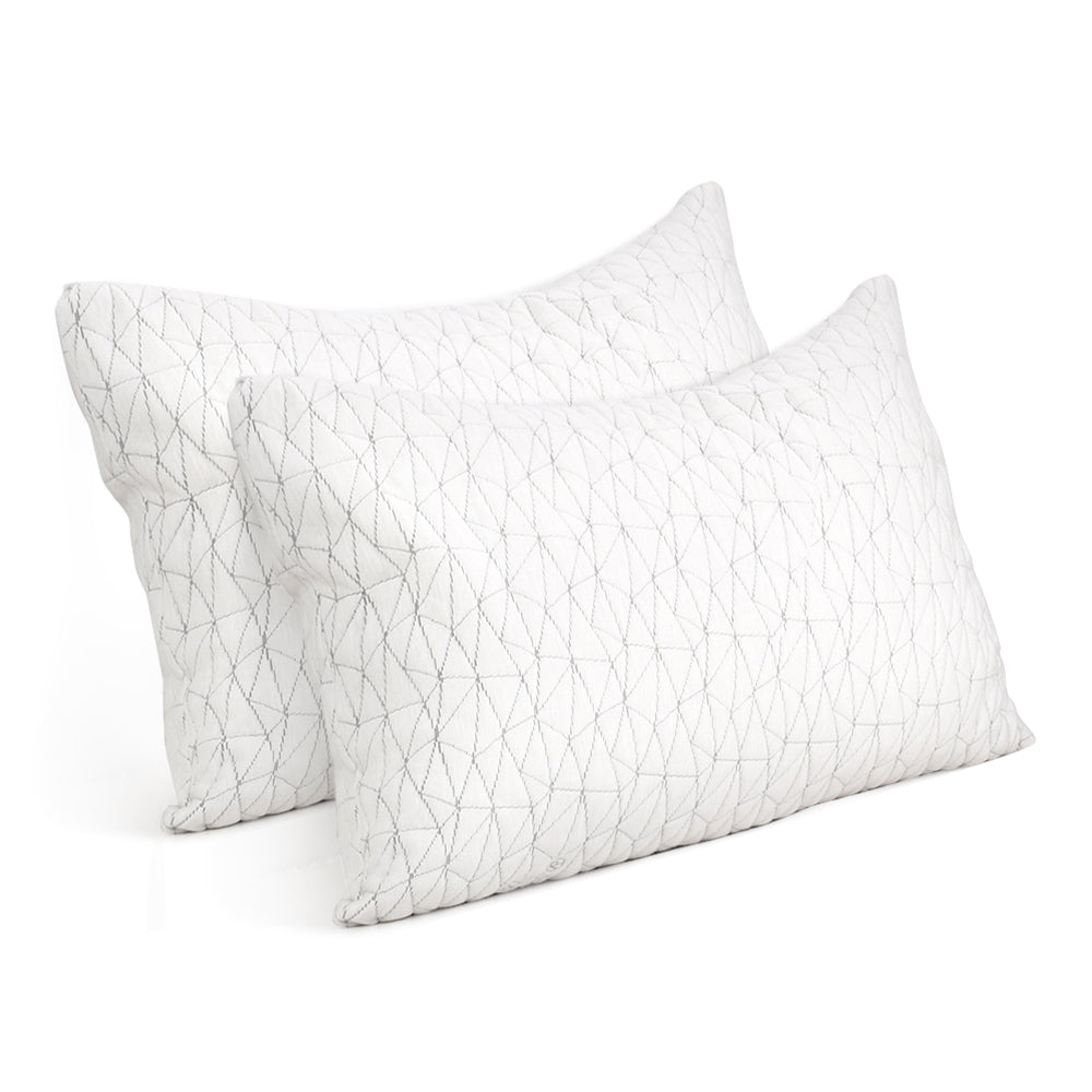 Back in Stock! Free Shipping on this item! Giselle Bedding Set of 2 Rayon Single Memory Foam Pillows