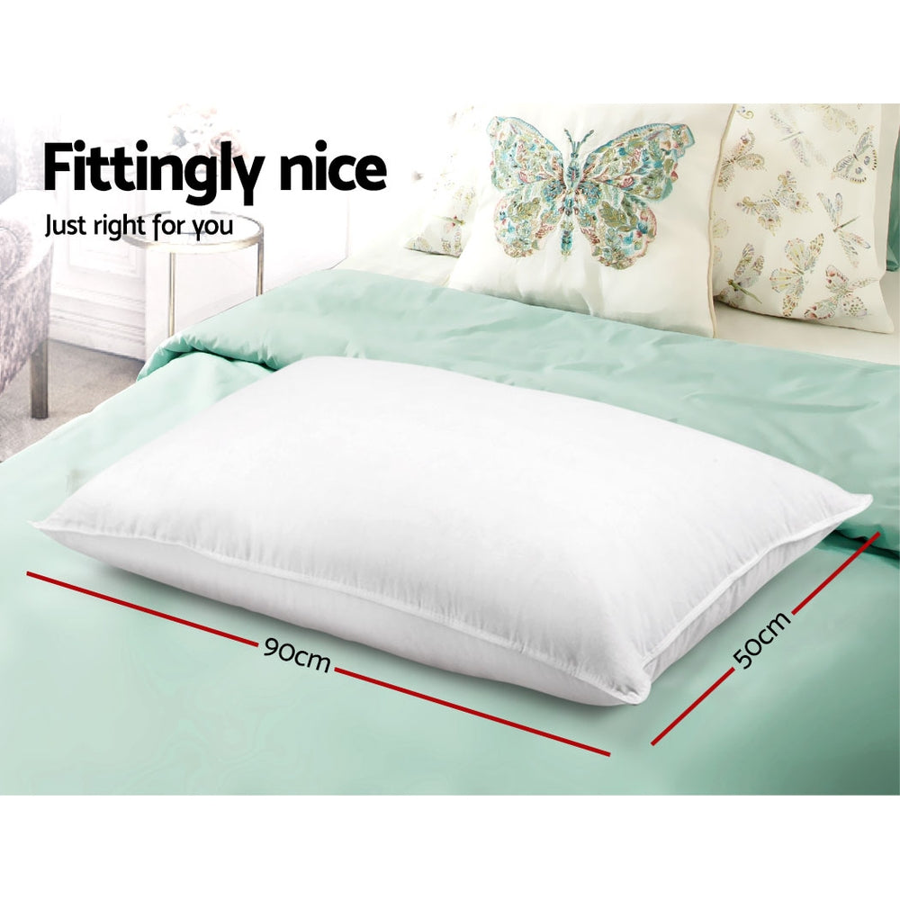 King Size 4 Pack of Pillows Medium*2 Firm*2 Microfibre Fiiling