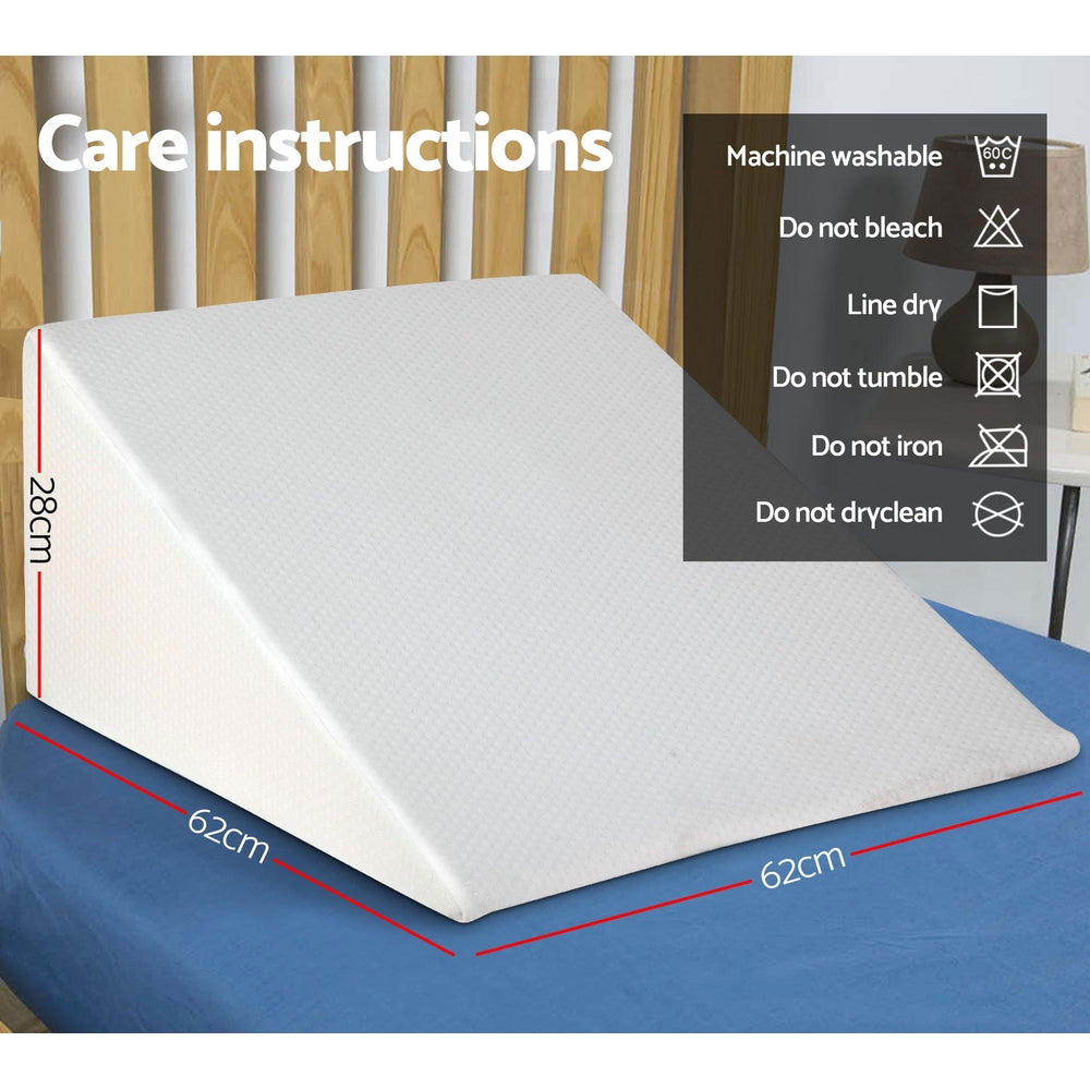 Free shipping! Foam Wedge Back Support Pillow - Beige