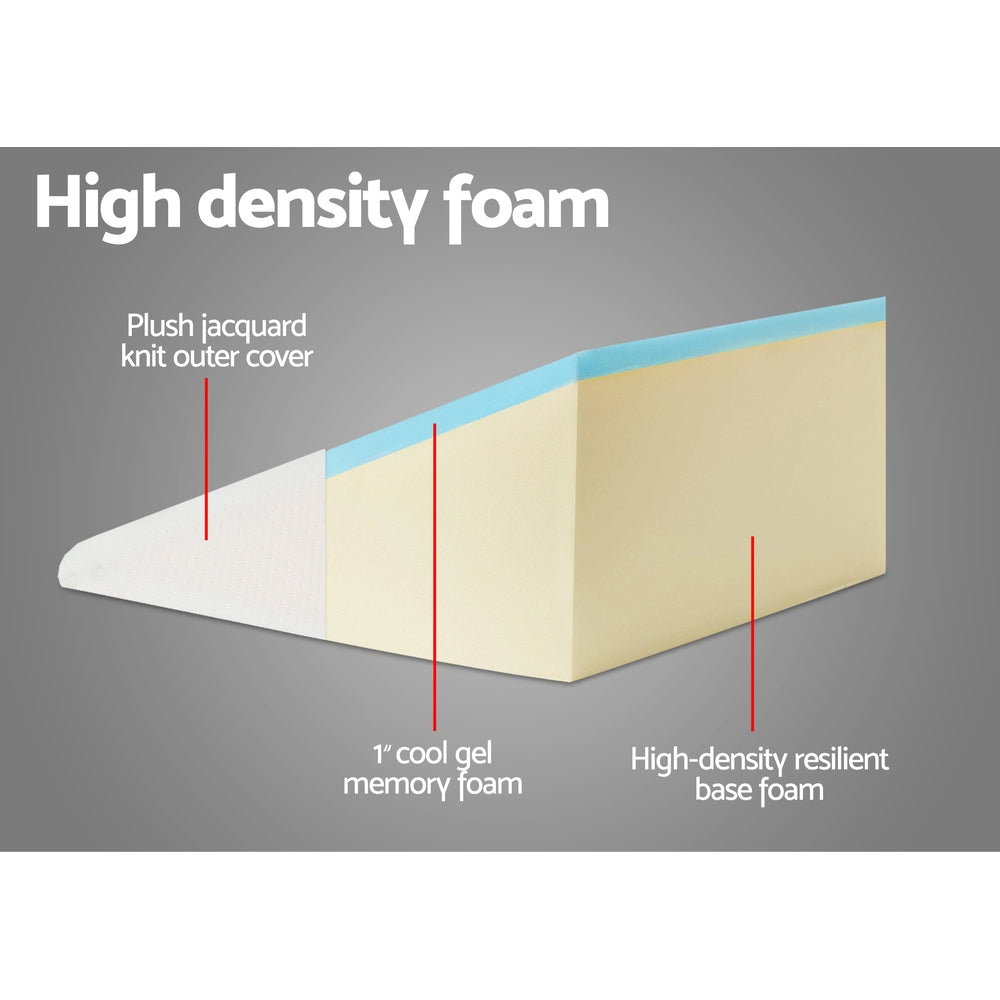 Pack of 2 Memory Foam Wedge Pillows