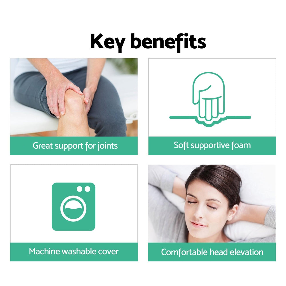 Pack of 2 Memory Foam Wedge Pillows