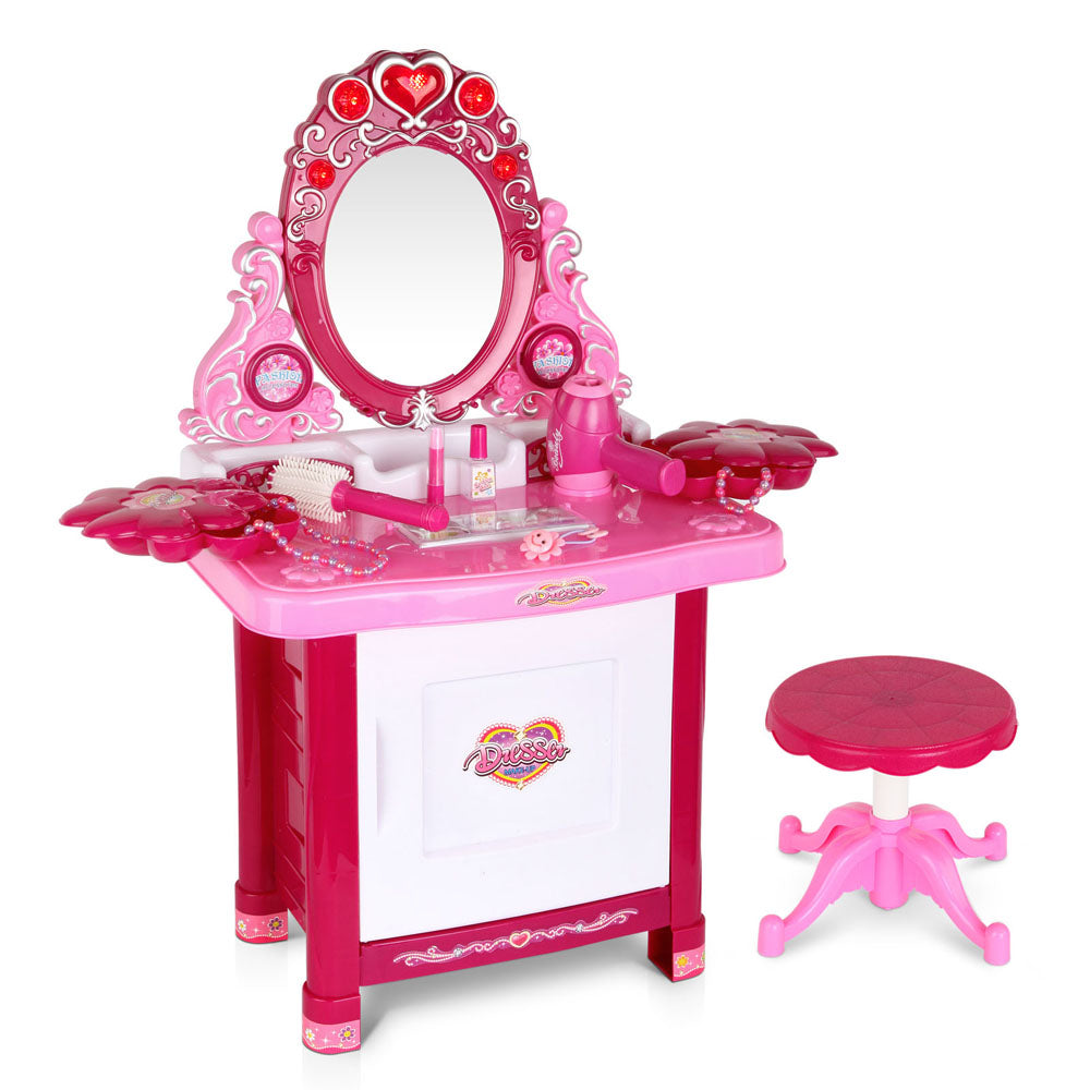 Free Shipping! Keezi 30 Piece Kids Dressing Table Set - Pink
