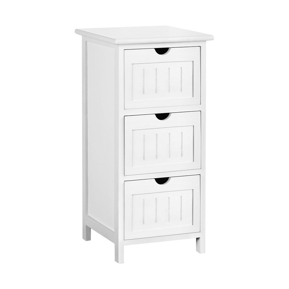 No Assembly Needed on this Bedside Table - White
