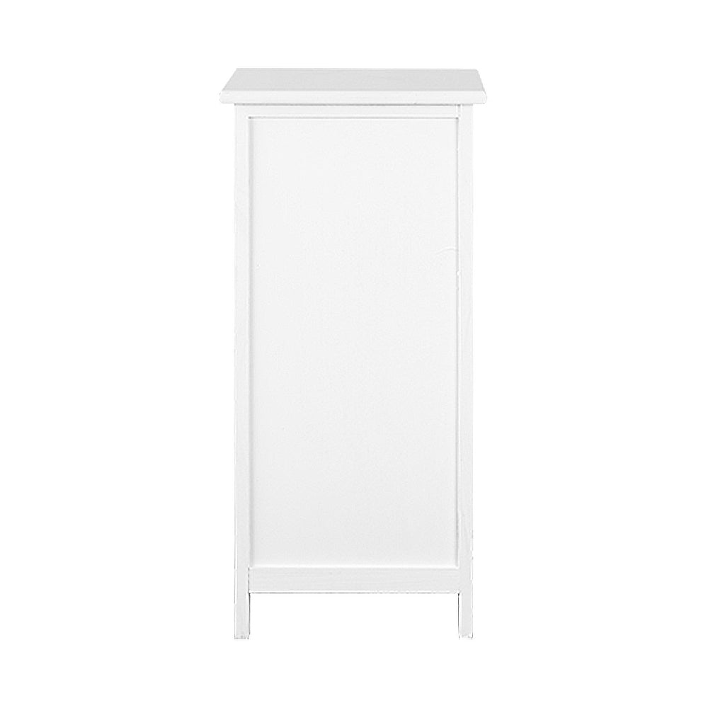 No Assembly Needed on this Bedside Table - White