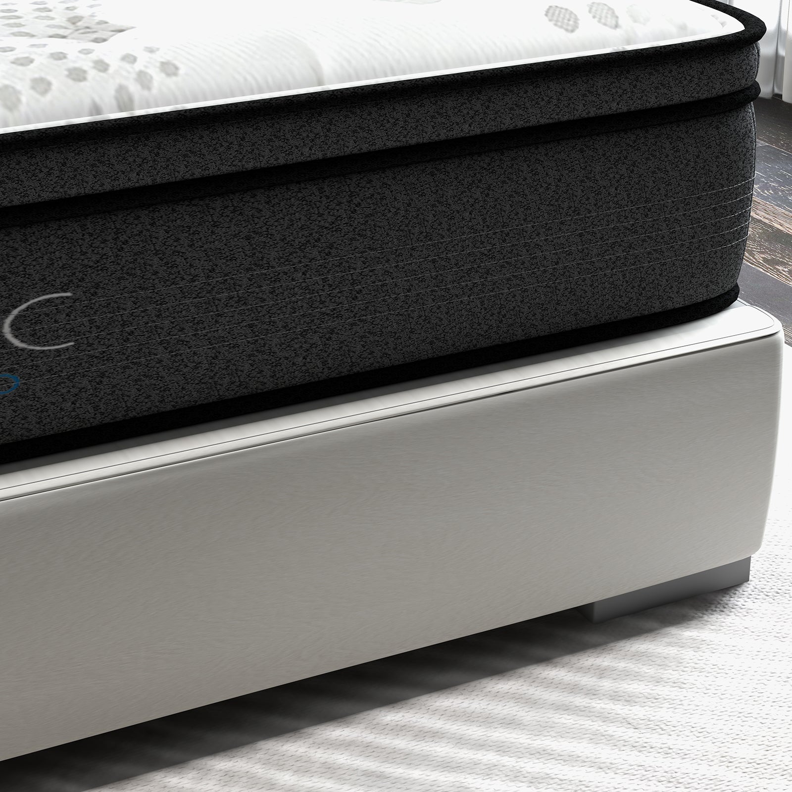 Double Size 32CM Thick Medium Firm Luxopedic Pocket Spring 5 Zone Euro Top Memory Foam Mattress