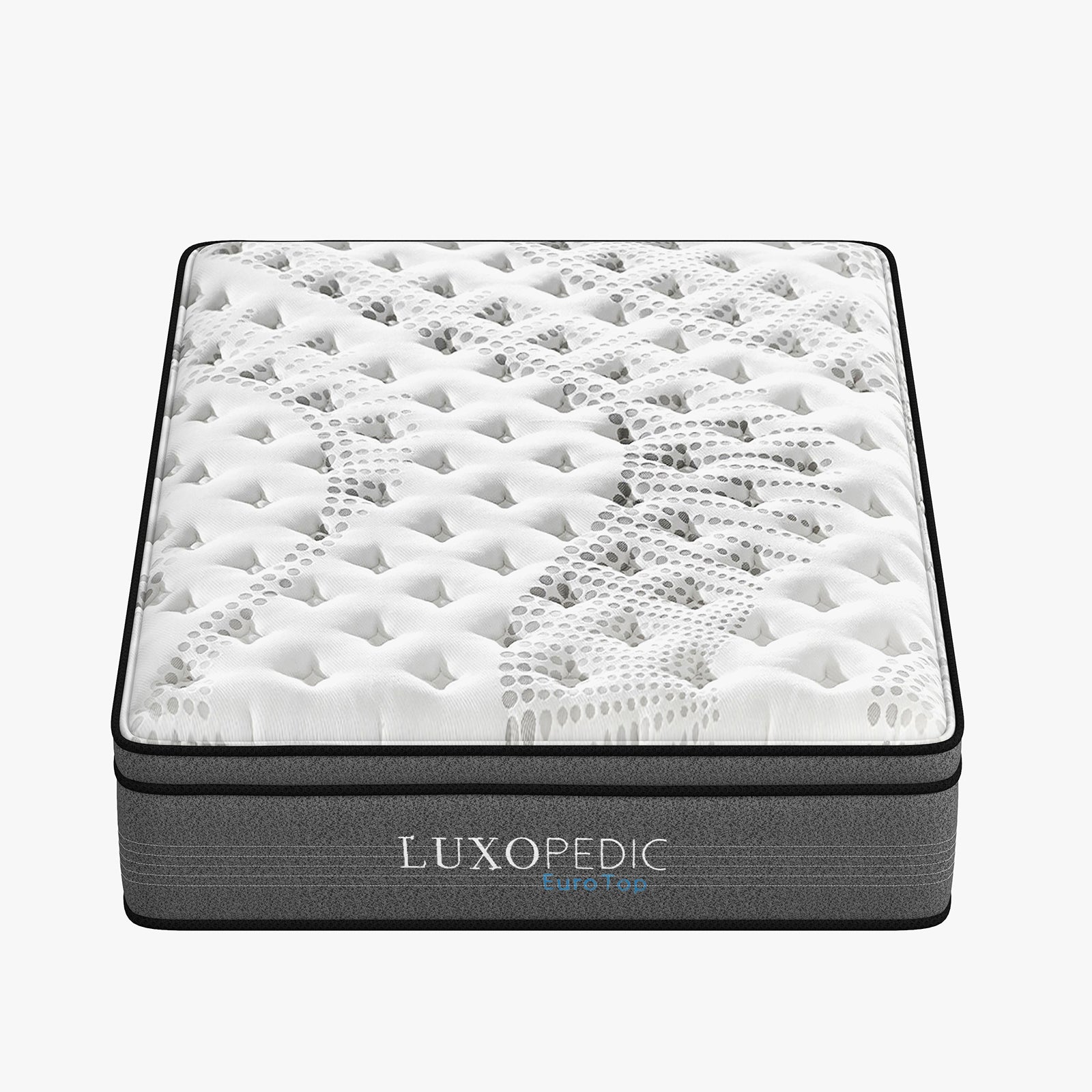 Double Size 32CM Thick Medium Firm Luxopedic Pocket Spring 5 Zone Euro Top Memory Foam Mattress