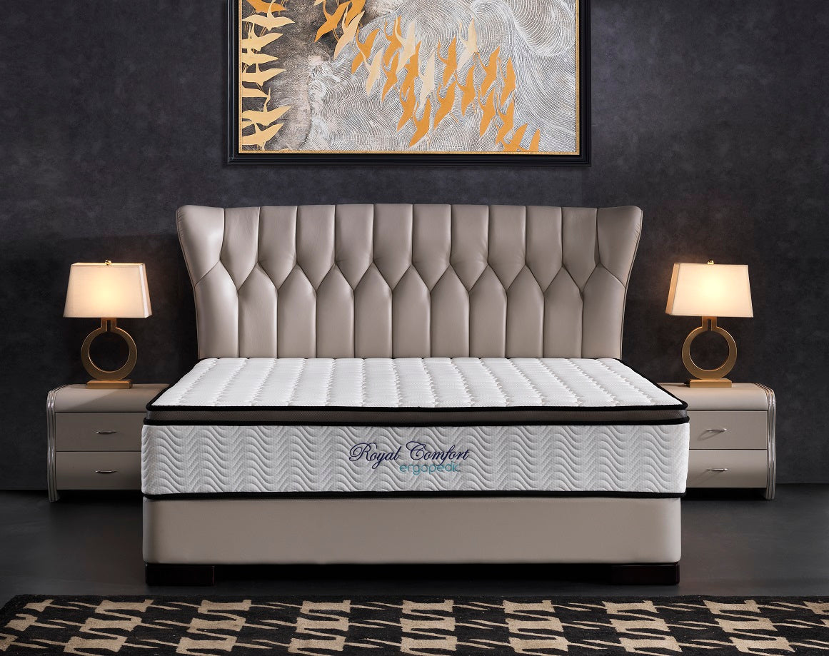 Double Size 30cm thick MEDIUM FIRM Ergopedic 5 Zone Latex Pocket Spring Mattress In A Box