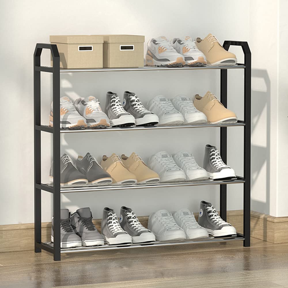 Out Of Stock! Free Shipping! 4 Tier Shoe Rack Storage Organiser (Black)