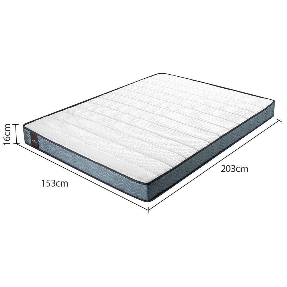 Queen Size 16CM Thick Kingston Slumber Bonnell Spring Firm Foam Top