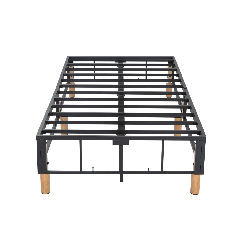 Double Size Bed Frame Metal - Blue