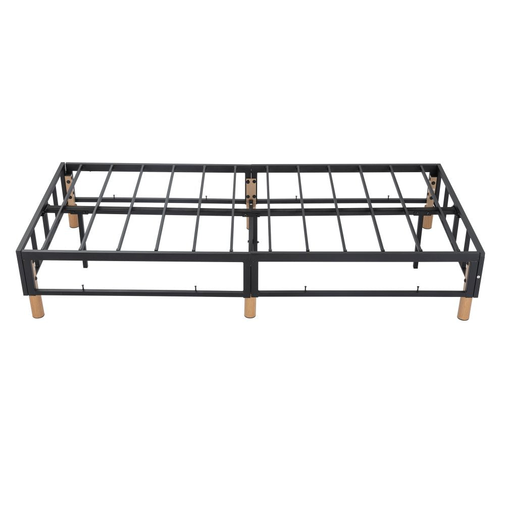 King Size Bed Frame Metal Blue