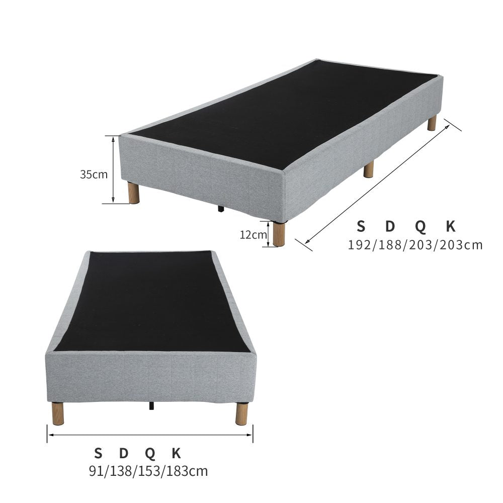 King Size Bed Frame Metal Blue