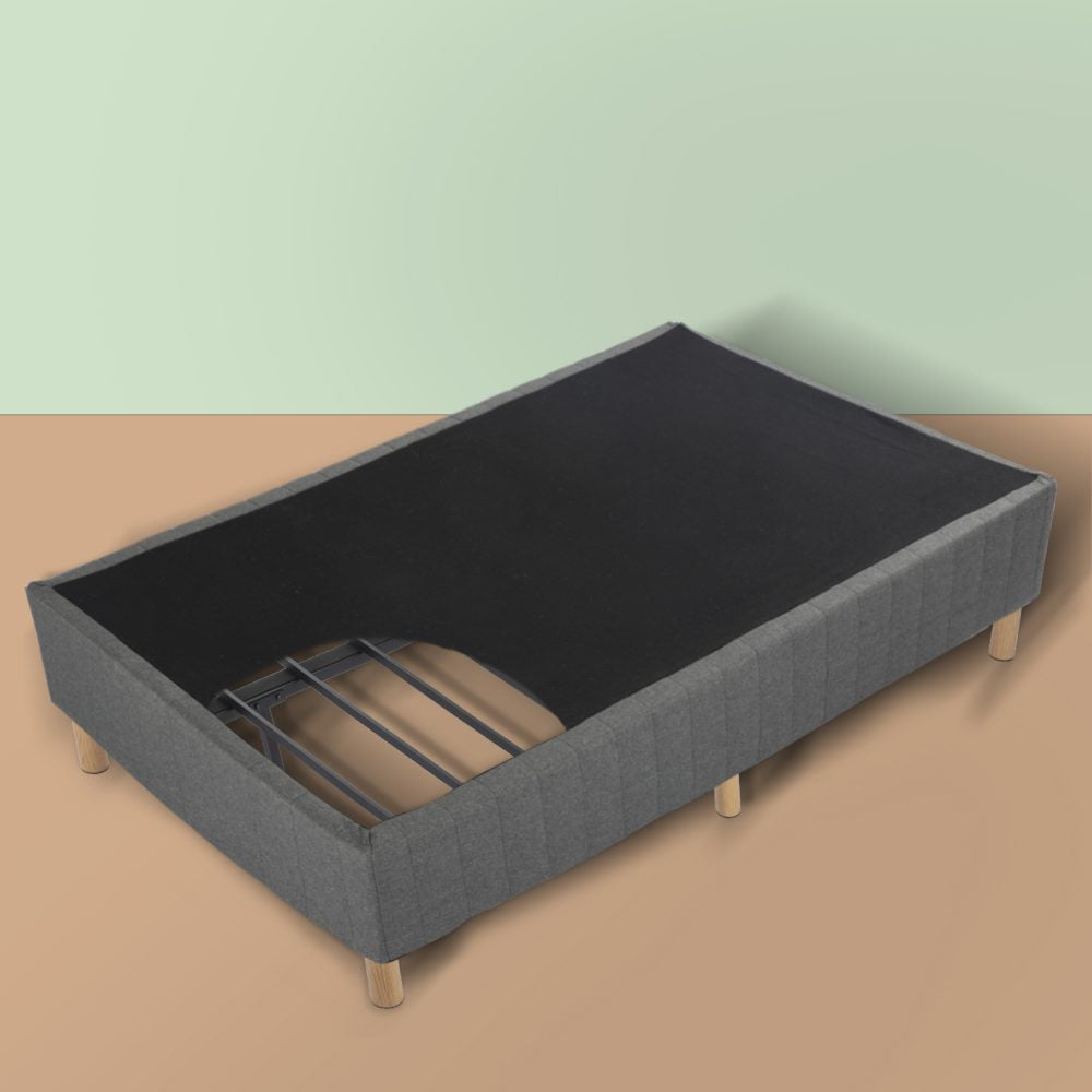King Size Bed Frame Metal Dark Grey