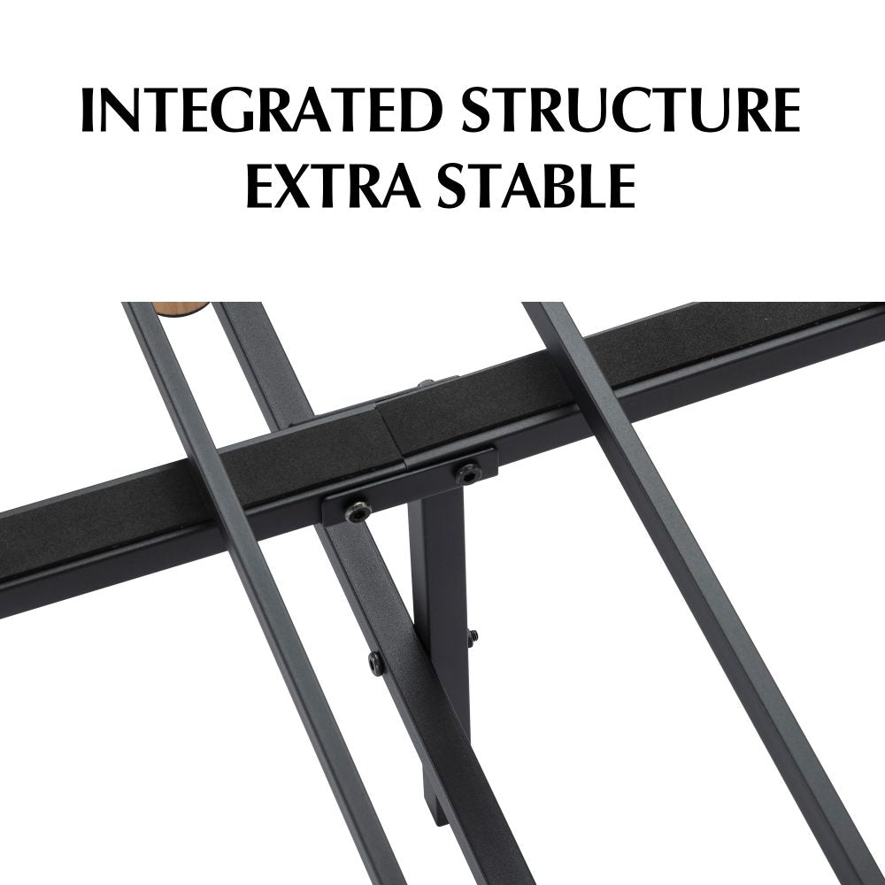 Out of Stock! Single Size Bed Frame Metal - Dark Grey