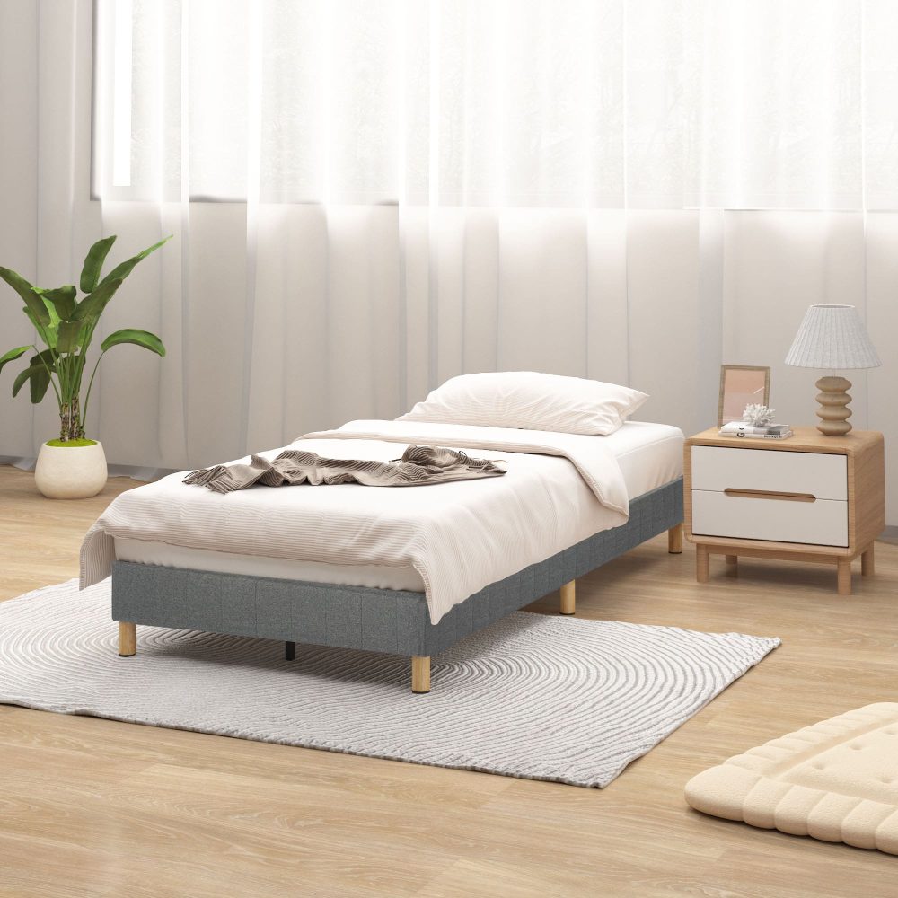 Out of Stock! Single Size Bed Frame Metal - Dark Grey