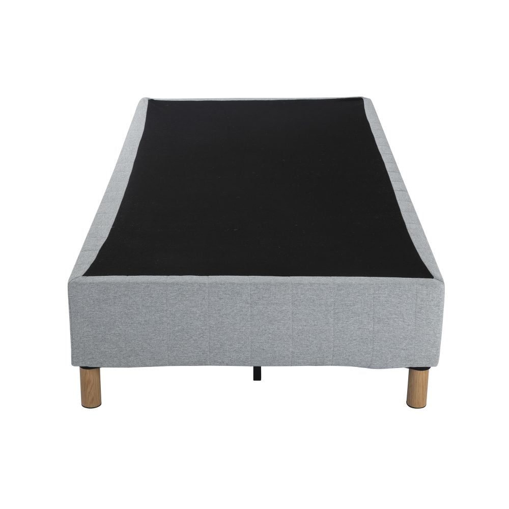 Single Size Bed Frame Metal - Light Grey